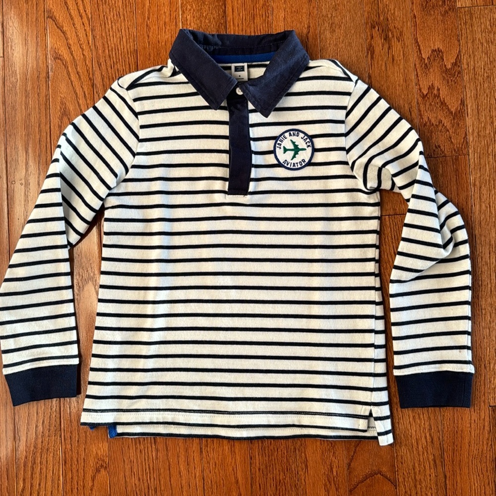 🎉Janie & Jack- Long Sleeve Polo(Size 6)🎉